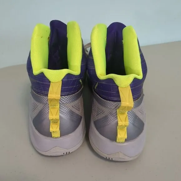Nike Mens 12 Zoom Hyperfuse 2014 615896-005 Gray Purple sneakers shoes