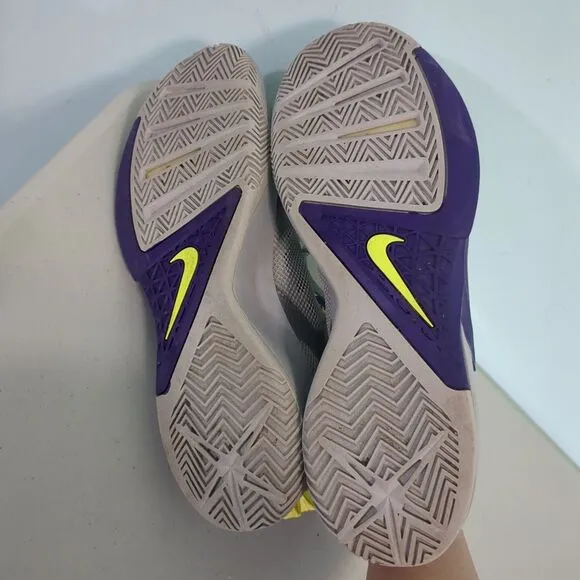 Nike Mens 12 Zoom Hyperfuse 2014 615896-005 Gray Purple sneakers shoes