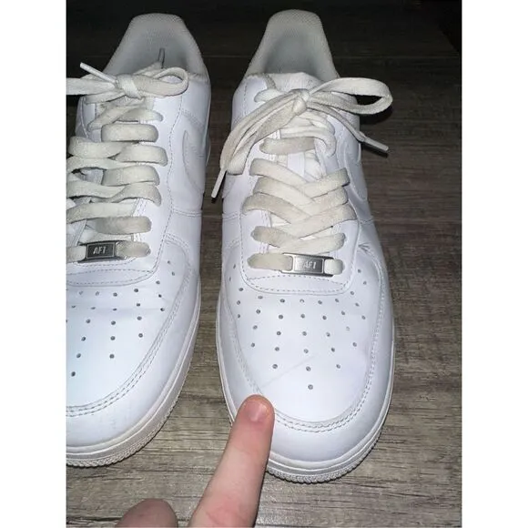Nike Men's Air Force 1 Low Athletic Shoes Triple White Size 11