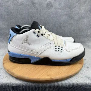 Nike Mens Air Jordan Flight 23 Size 10.5 White Carolina Blue Basketball Sneakers
