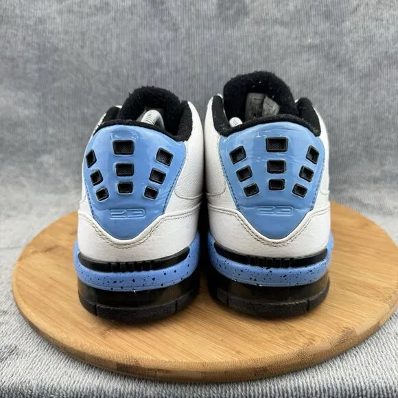 Nike Mens Air Jordan Flight 23 Size 10.5 White Carolina Blue Basketball Sneakers