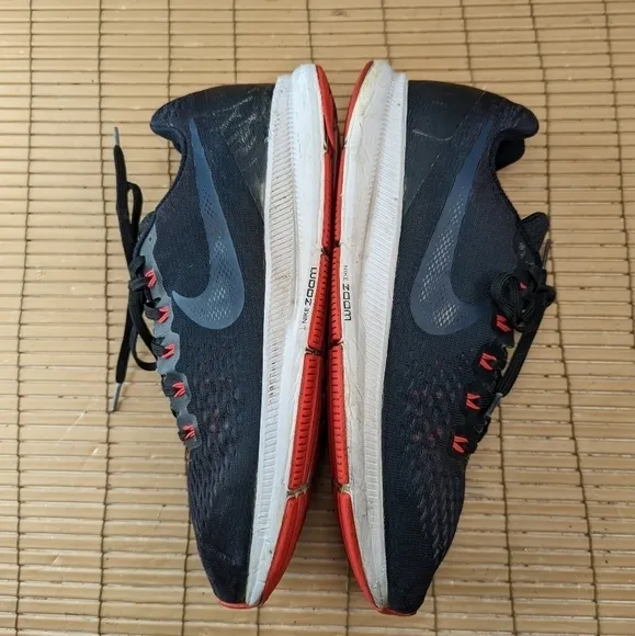 Nike Mens Air Zoom Pegasus 34 880555-014 Black Running Shoes Sneakers Size 11.5