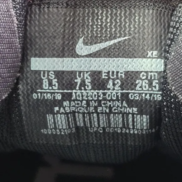 Nike Mens Air Zoom Pegasus 36 AQ2203-001 Gray Running Shoes Sneakers Size 8.5