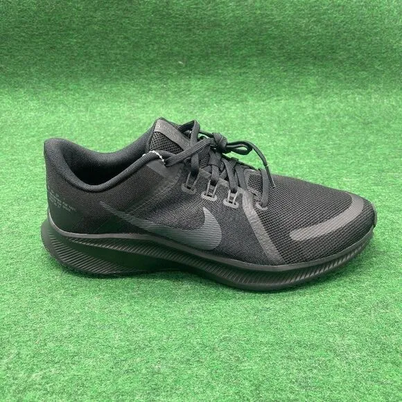 Nike Mens Quest 4 Black Running Shoes Sneakers Size 10