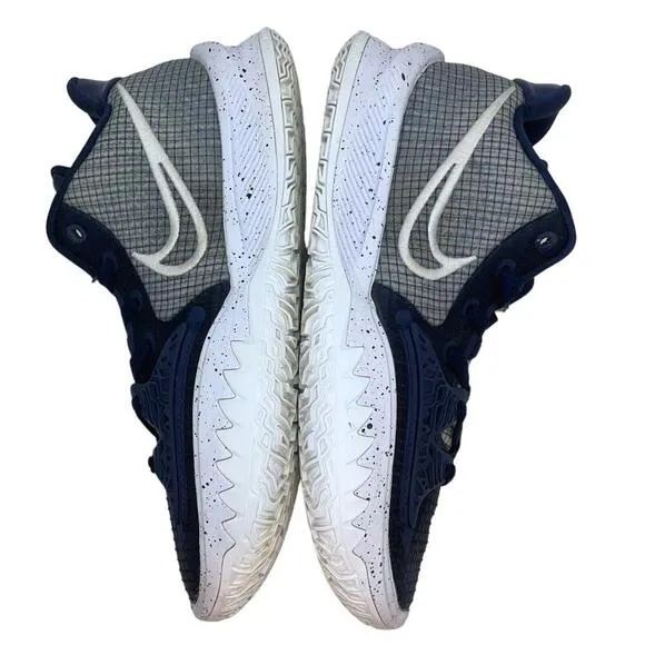 Nike Mens Tyrie 4 SZ 7.5M Navy White Low NBA Basketball Tennis Shoes DM5041-402