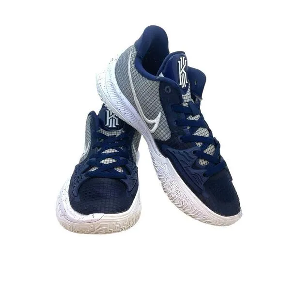 Nike Mens Tyrie 4 SZ 7.5M Navy White Low NBA Basketball Tennis Shoes DM5041-402