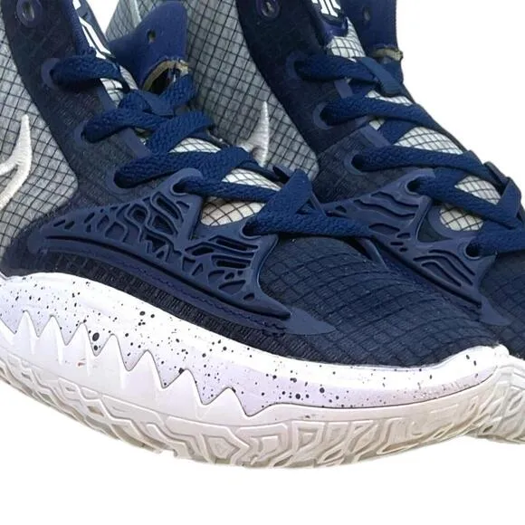 Nike Mens Tyrie 4 SZ 7.5M Navy White Low NBA Basketball Tennis Shoes DM5041-402
