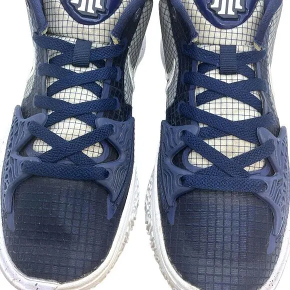 Nike Mens Tyrie 4 SZ 7.5M Navy White Low NBA Basketball Tennis Shoes DM5041-402
