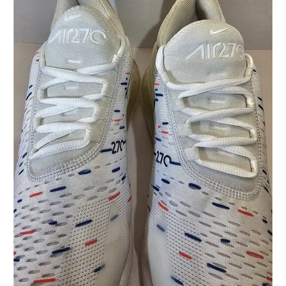 Nike Men's White/Red/Blue Air Max 270 France World Cup Special Edition 2018 Sz11