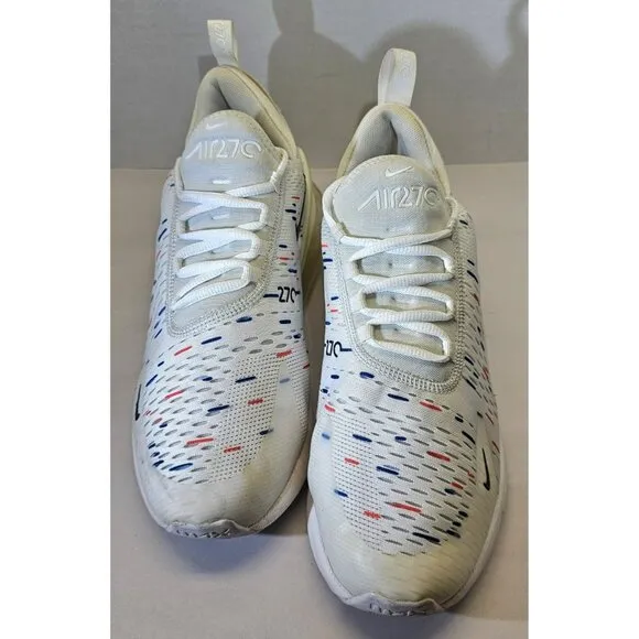 Nike Men's White/Red/Blue Air Max 270 France World Cup Special Edition 2018 Sz11