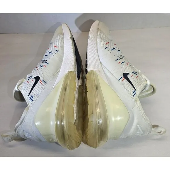 Nike Men's White/Red/Blue Air Max 270 France World Cup Special Edition 2018 Sz11
