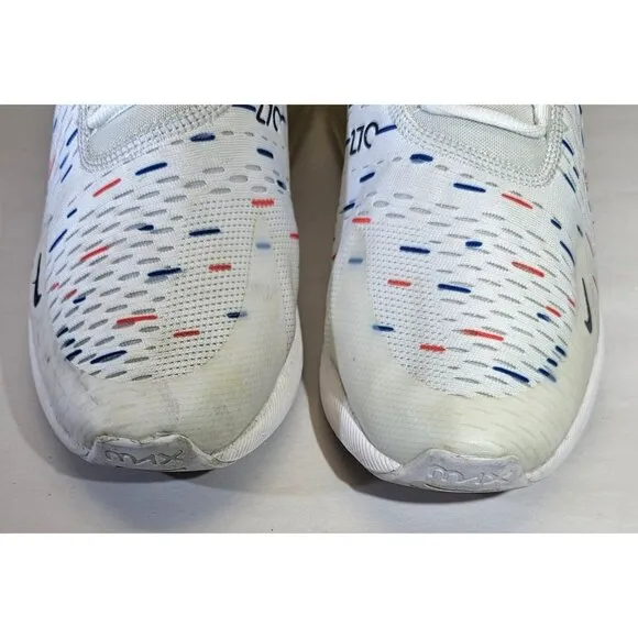 Nike Men's White/Red/Blue Air Max 270 France World Cup Special Edition 2018 Sz11