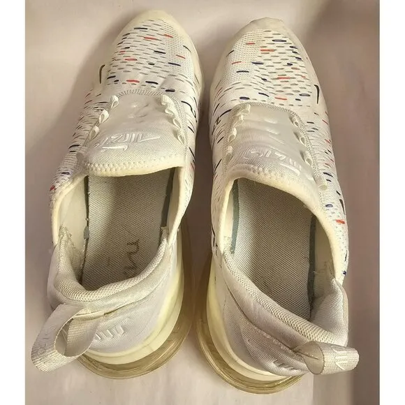 Nike Men's White/Red/Blue Air Max 270 France World Cup Special Edition 2018 Sz11
