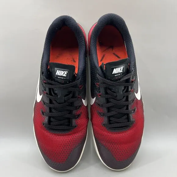 Nike Metcon 4 Black Habanero Red Sneakers Men Size 10.5 Low Top Lifting Shoes