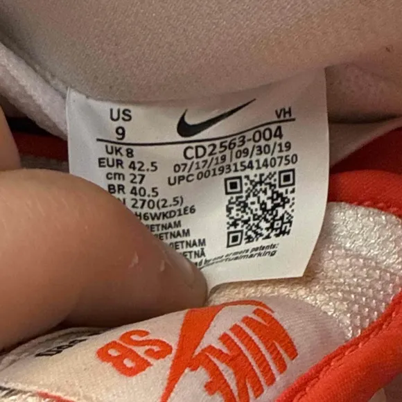 Nike SB Dunk Low AM90 Infrared Orange Label
