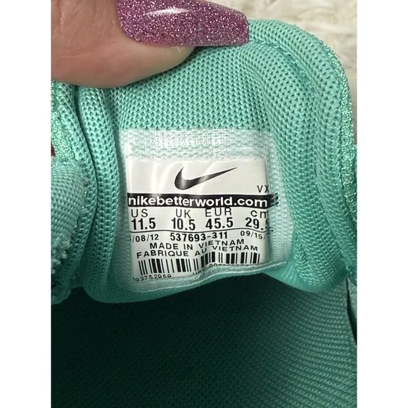 Nike SB Lunar Rod Crystal Mint Sneakers Men's Size 11.5 Athletic Shoes