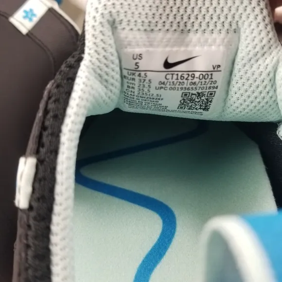 NIKE WOMEN'S Size CT1629 001 Zoom Pulse Black Blue Hero Teal Tint Sneakers Shoes