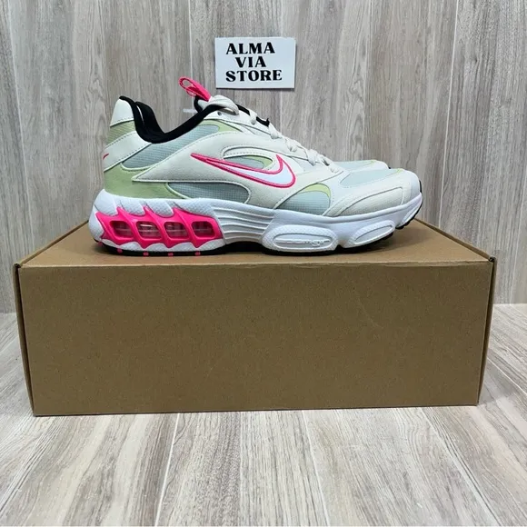 Nike Zoom Air Fire White Pink Athletic Shoes Sneakers DV1129 002 Women's Sizes