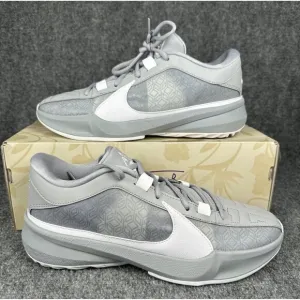Nike Zoom Freak 5 TB Wolf Grey White Sneakers Shoes DZ2946-002 Men's 10