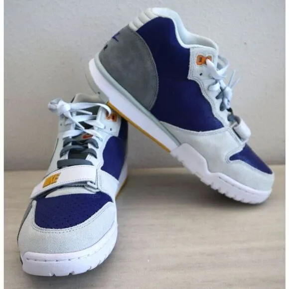 Nike Air FB8886-001 Men's Sz 9.5 Gray/Blue/Silver Trainer 1 Sneakers Shoes