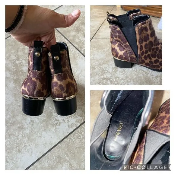 Nine West cheetah boots