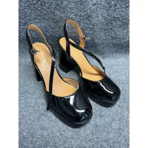 Nine West Women's Colot Block Heel Ankle Strap Dress Pumps SIZE 8.5