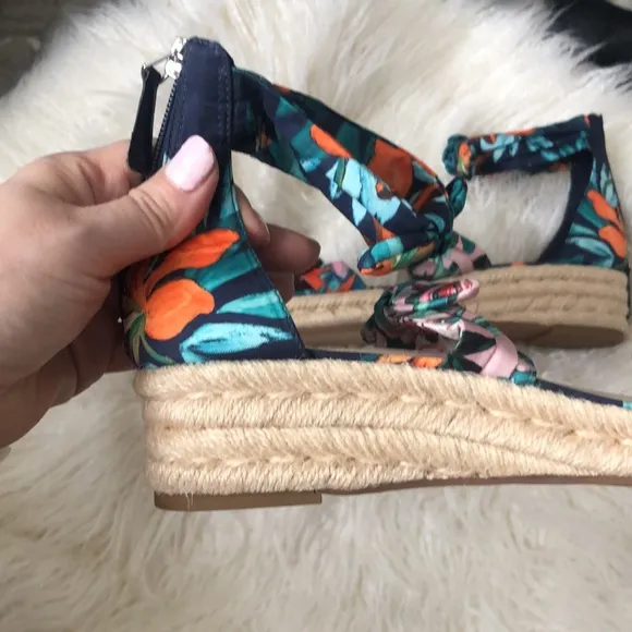 Nine West Women's Open Toe Casual Espadrille Sandals Blue