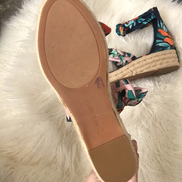 Nine West Women's Open Toe Casual Espadrille Sandals Blue