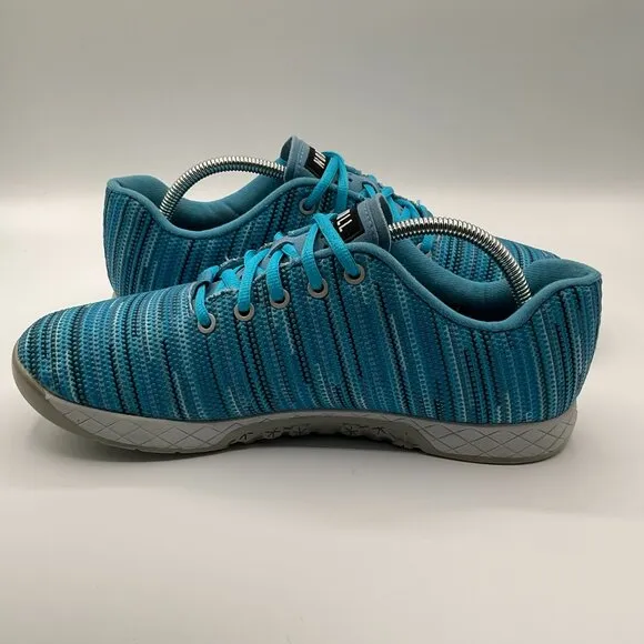 NoBull Blue Linear Trainer Shoes Sneakers Workout Mens Size‎ 10.5 Womens Size 12