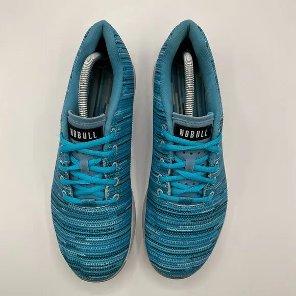 NoBull Blue Linear Trainer Shoes Sneakers Workout Mens Size‎ 10.5 Womens Size 12