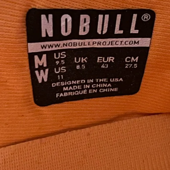 NOBULL Impact Trainers Neon Orange Sneakers