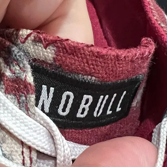 NoBull Red Floral Canvas Sneakers Shoes Women’s 7.5