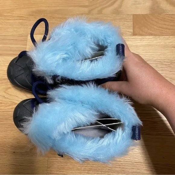 North Face Shellista Extreme Winter Boots NEW Sz 3 Youth Black Blue Snow