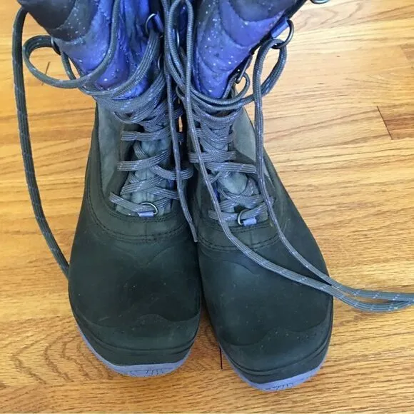 NORTH FACE Thermoball Tall Purple Galaxy Boots | Size 7.5