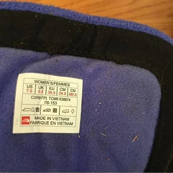NORTH FACE Thermoball Tall Purple Galaxy Boots | Size 7.5