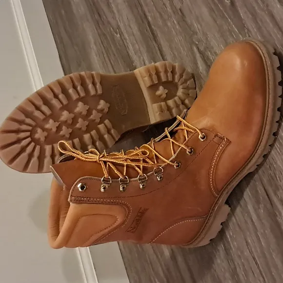 Northlake Genuine 8&quot; Saddle Leather Boots Men's Size 12 USA Made New