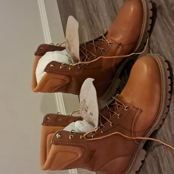 Northlake Genuine 8&quot; Saddle Leather Boots Men's Size 12 USA Made New