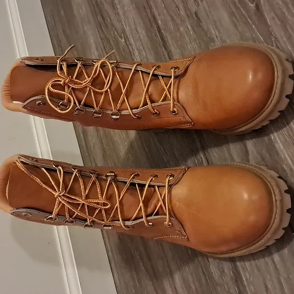 Northlake Genuine 8&quot; Saddle Leather Boots Men's Size 12 USA Made New