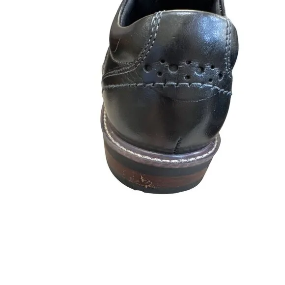 Nunn Bush Mens Black Leather Oxford Dress Shoes Size 9M SKU 8219