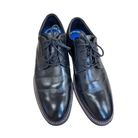 Nunn Bush Mens Black Leather Oxford Dress Shoes Size 9M SKU 8219