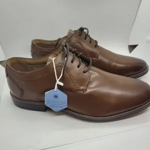 Nunn Bush Mens Brown Leather Dress Shoes 10.5M NEW Academia professor core