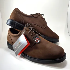 Nunn Bush Men's Shoes Eddy Brown Suede Nubucks Tie Business Casual New in Box