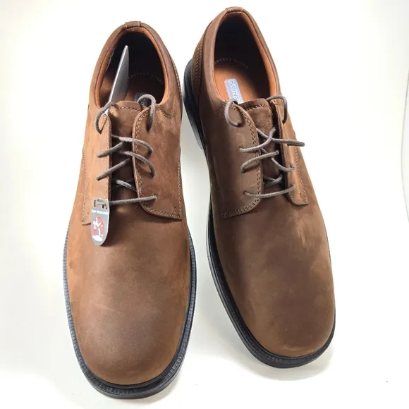 Nunn Bush Men's Shoes Eddy Brown Suede Nubucks Tie Business Casual New in Box