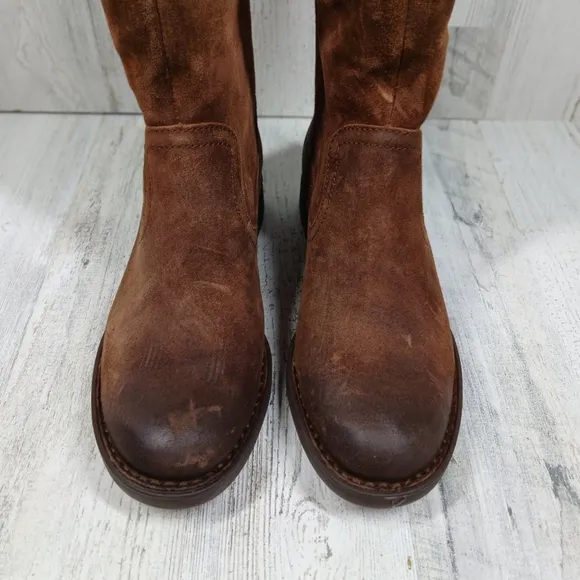 NWB Born Brown Borman Leather Over the Knee Winter Boots #1420