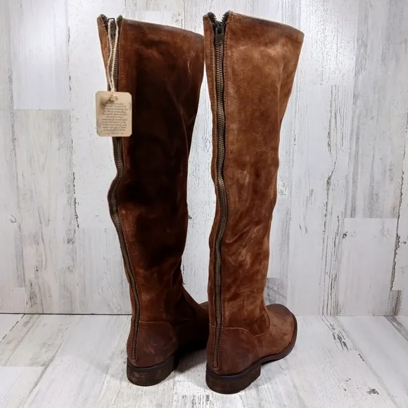 NWB Born Brown Borman Leather Over the Knee Winter Boots #1420