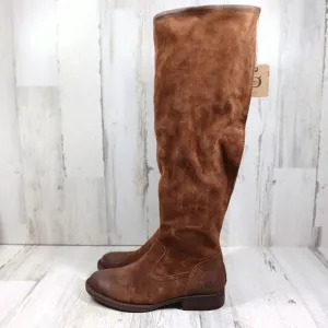 NWB Born Brown Borman Leather Over the Knee Winter Boots #1420