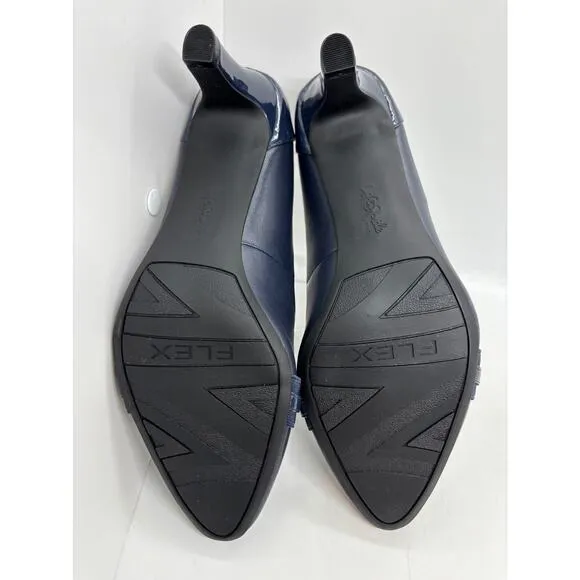 NWB Life Stride Soft System Gio Pump Shoes LUX Navy 9.5 M Flex Sole 2.75&quot; Heel