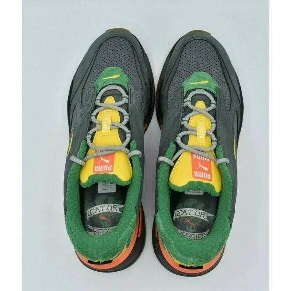 NWB Puma Mens Size 11.5 Eat Your Veggies RS Fast Shoes Sneakers 380322 01