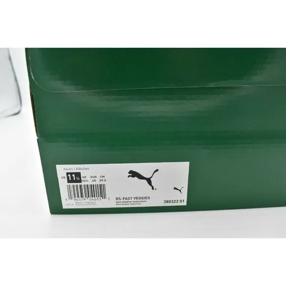 NWB Puma Mens Size 11.5 Eat Your Veggies RS Fast Shoes Sneakers 380322 01