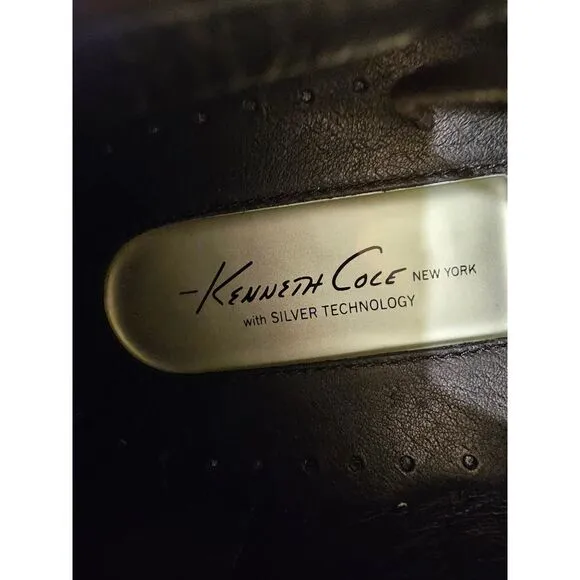 NWOB Kenneth Cole Silver Technology Set Your Clock Dress Shoes Size 14